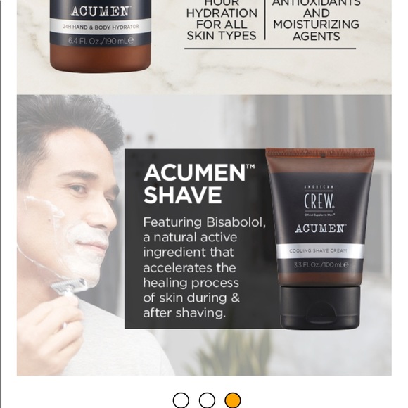 ❣️4/$25❣️ AMERICAN CREW ACUMEN 24H Hand & Body Hydrator - Picture 4 of 9
